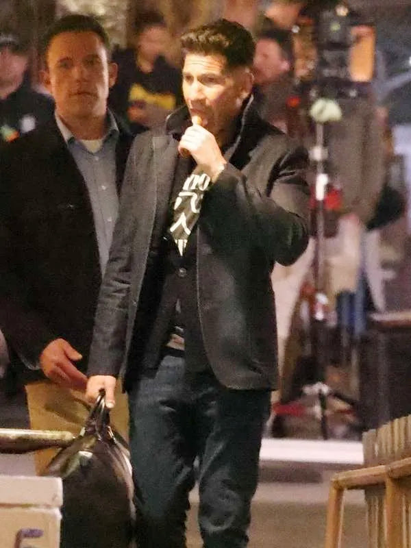 The Accountant 2 Jon Bernthal Black Wool Jacket
