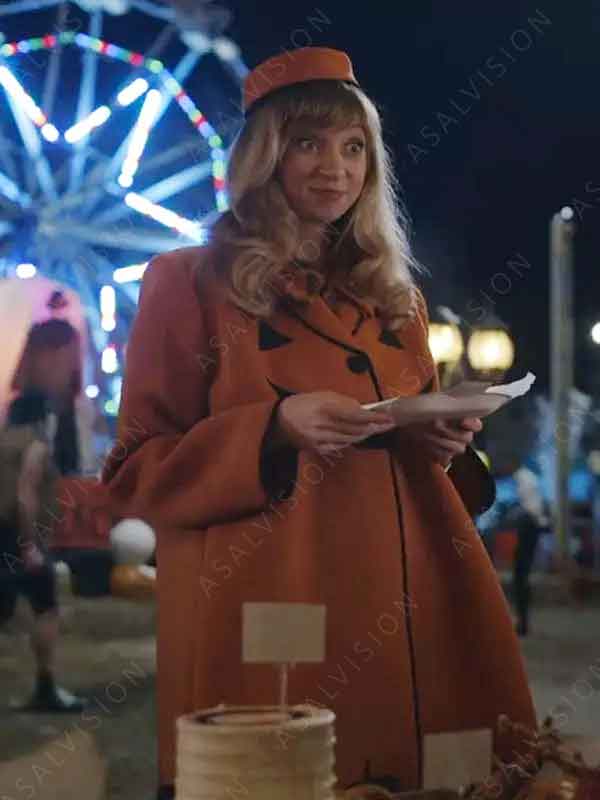 The Curse of Bridge Hollow Madam Hawthorne Halloween Orange Pumpkin Coat