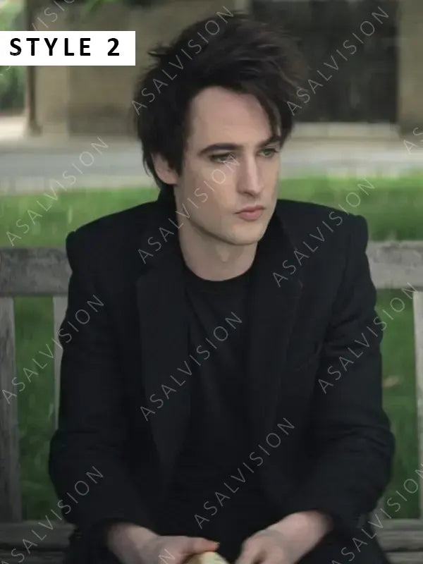 The Sandman Tom Sturridge Black Wool Coat