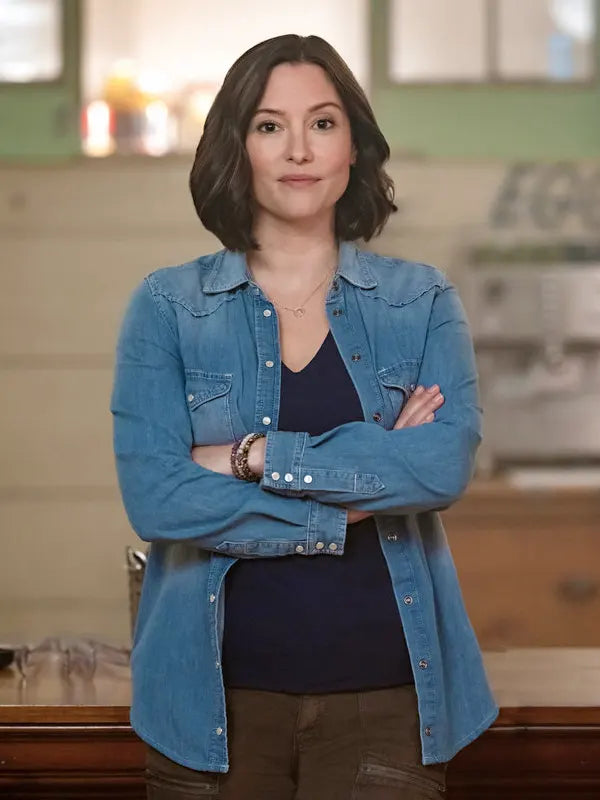 The Way Home 2023 Kat Landry Blue Denim Jacket