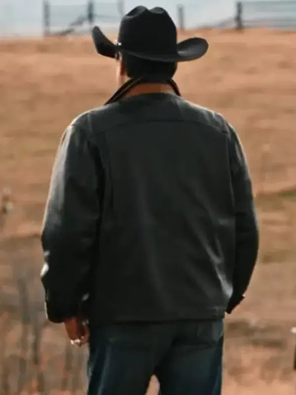 Thomas Rainwater Yellowstone Gil Birmingham Leather Jacket