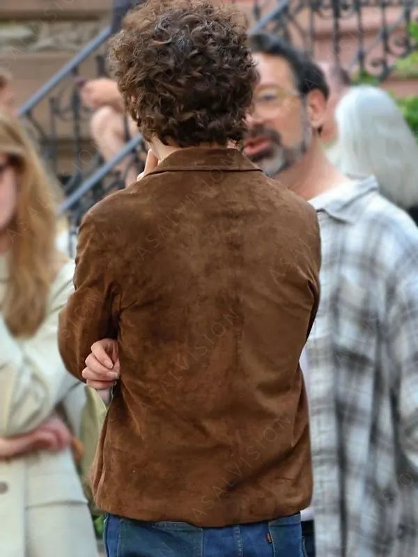 Timothée Chalamet Brown Suede Jacket