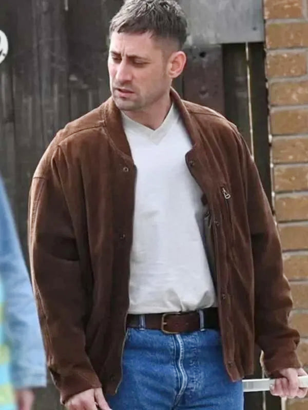 Toxic Town 2025 Michael Socha Suede Leather Jacket