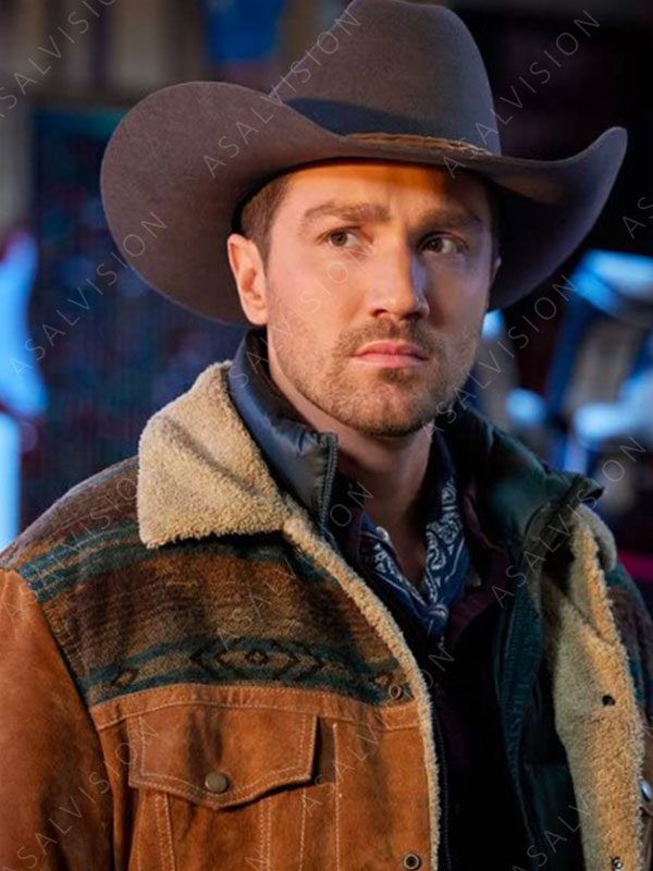 Tuff McMurray Ride 2023 Jake Foy Brown Shearling Jacket