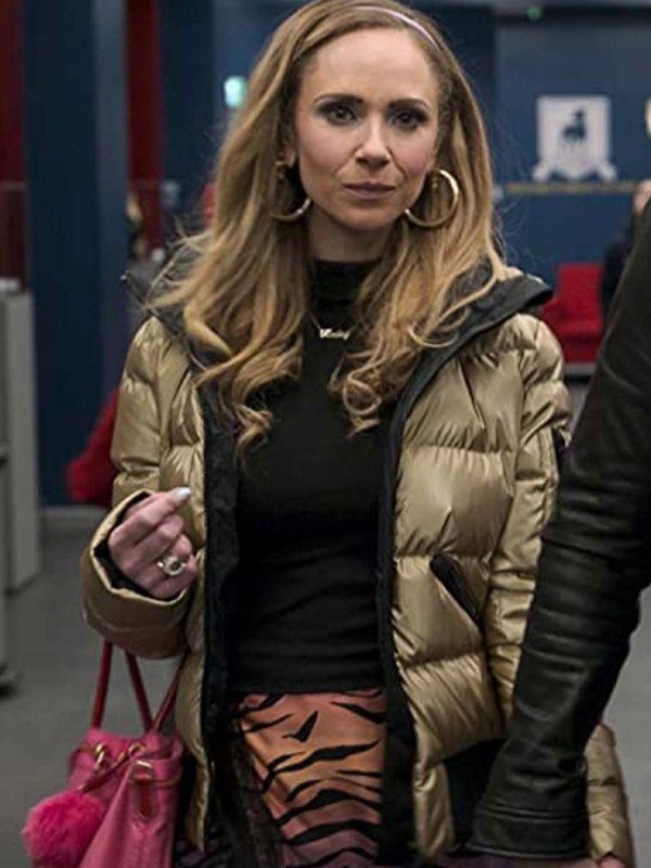 Tv Series Ted Lasso Keeley Jones Puffer Golden Jacket