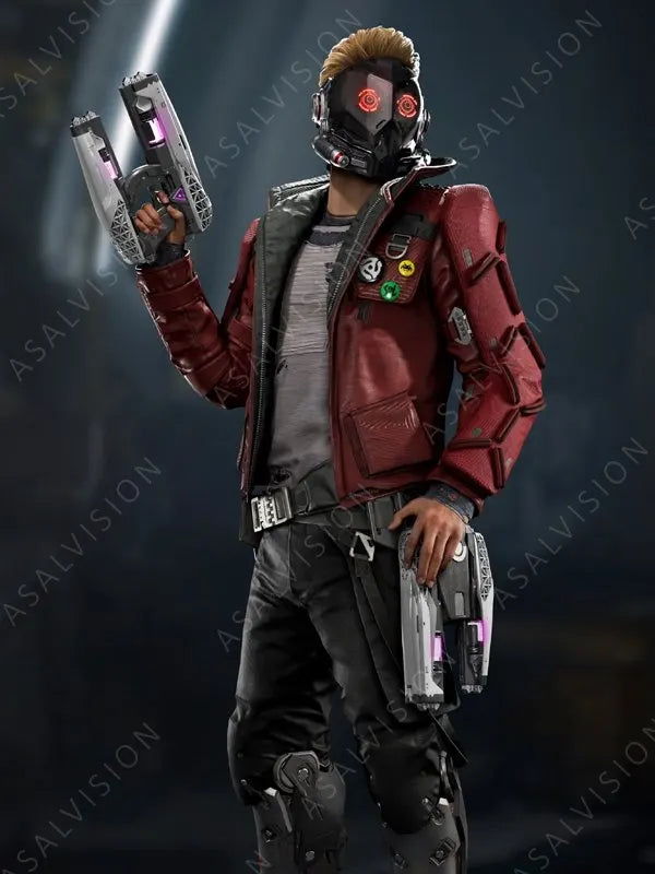 Video Game Marvel’s Guardians of the Galaxy Leather Costume Jacket