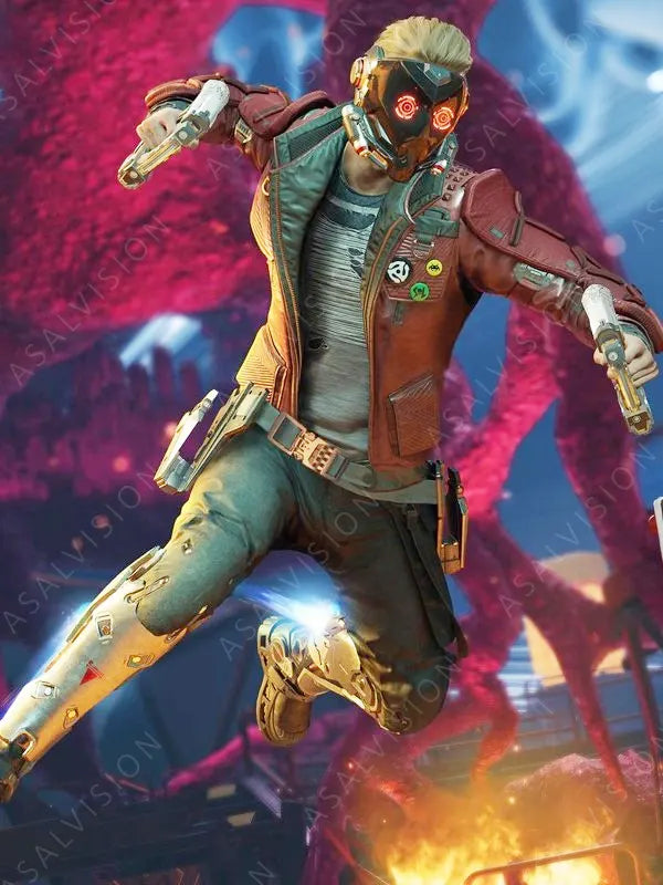 Video Game Marvel’s Guardians of the Galaxy Star-Lord Leather Jacket
