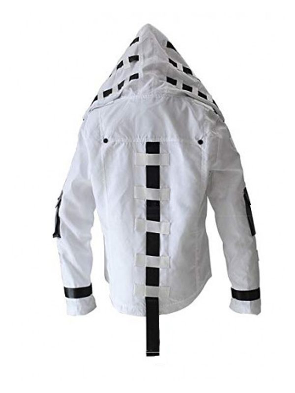 Video Game PUBG White Hooded Cosplay Jacket