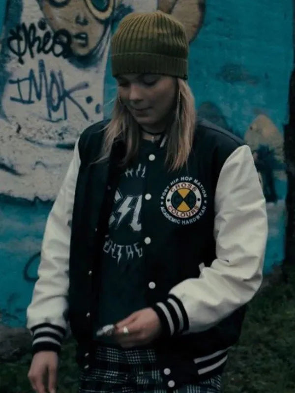 Vivian Olyphant TV Series Justified City Primeval 2023 Willa Givens Varsity Bomber Jacket