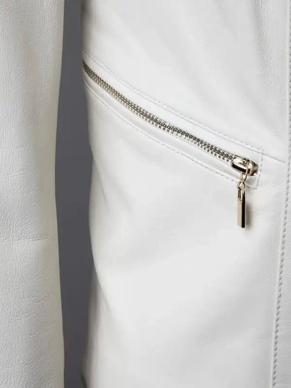 White Leather Jacket