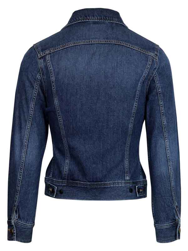 Womens Vintage Blue Denim Jeans Shirt Collar Jacket