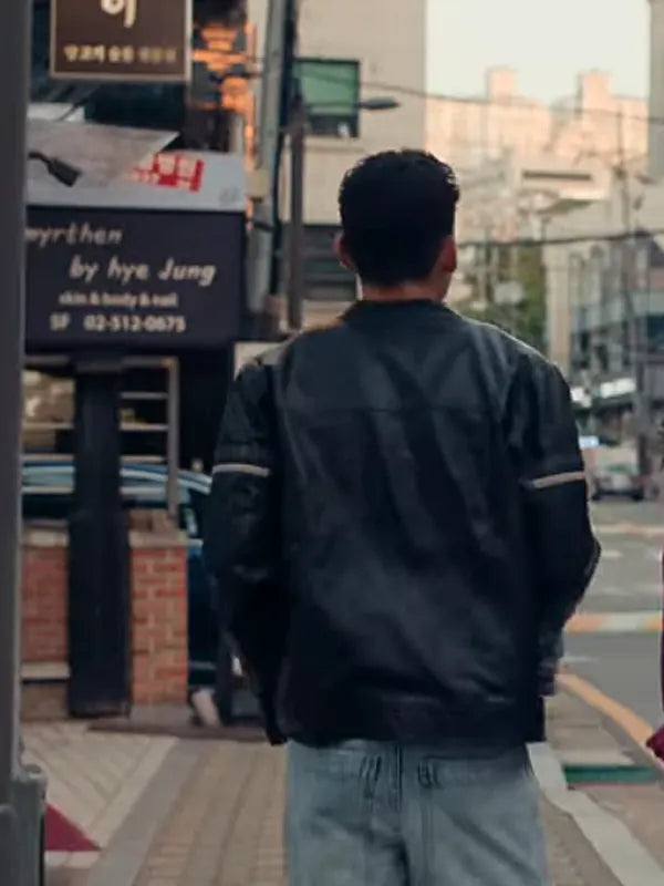 XO Kitty S02 Episode 5 Q Black Leather Jacket