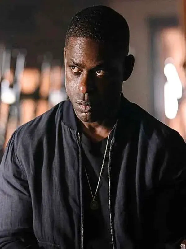 Xavier Collins Paradise 2025 Sterling K. Brown Black Bomber Jacket