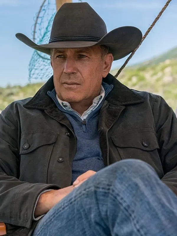 Yellowstone John Dutton Grey Cotton Jacket