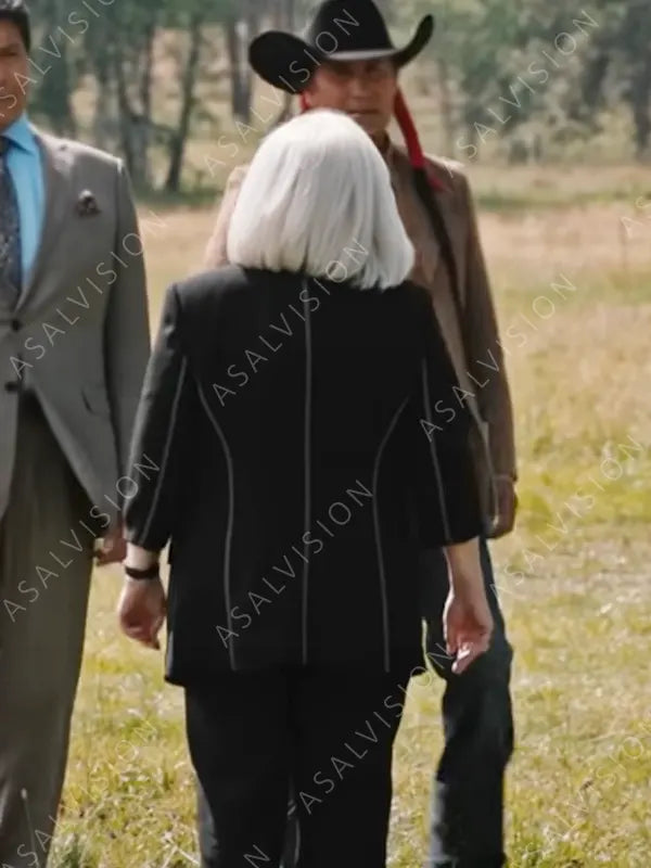 Yellowstone S04 Jacki Weaver Black Blazer