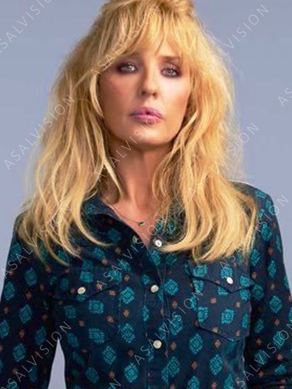 Yellowstone S05 Beth Dutton Printed Green And Black Shirt