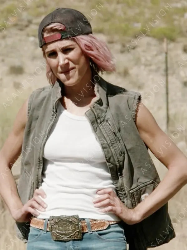 Yellowstone Teeter Denim Grey Vest