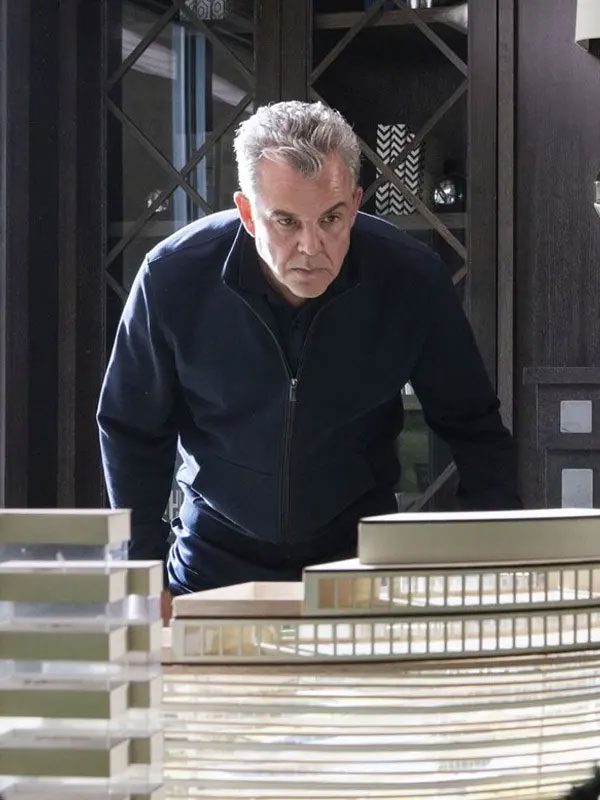 Danny Huston Tv Series Yellowstone Dan Jenkins Blue Cotton Jacket