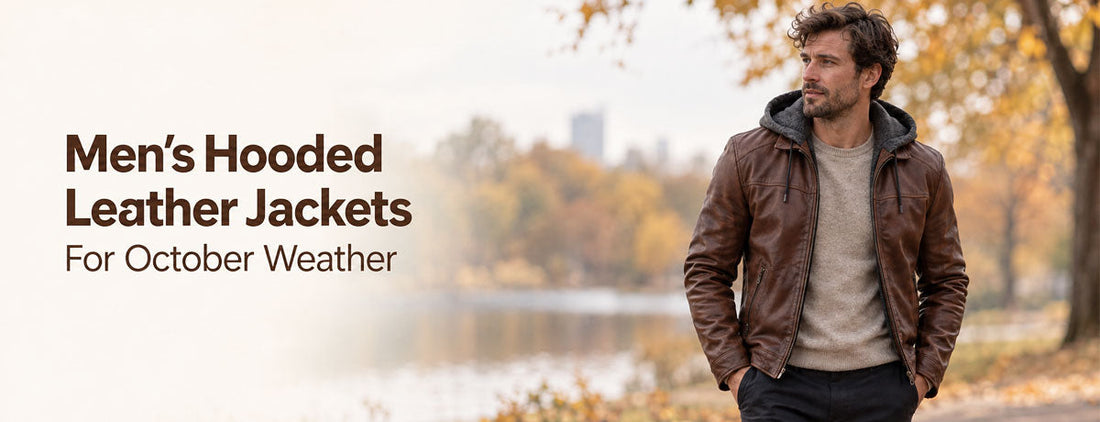 Best Men’s Hooded Leather Jackets for October Weather