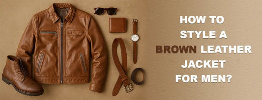 How To Perfectly Style A Brown Leather Jacket For Men?