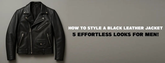 How to Style a Black Leather Jacket For Men