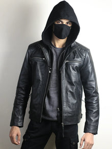 Men's Hooded Leather Jackets