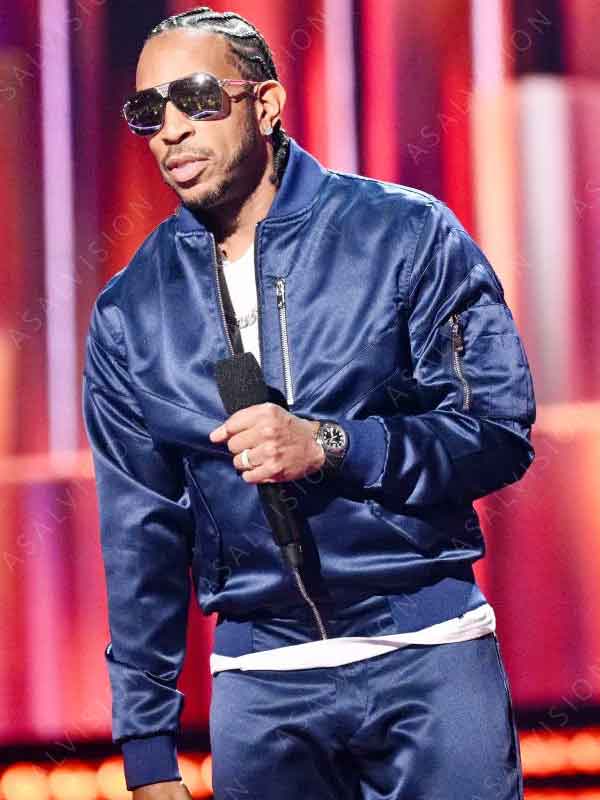 2024 iHeartRadio Music Awards Ludacris Blue Bomber Jacket