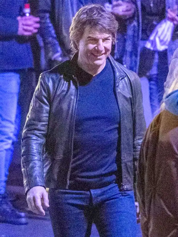 2025 Ethan Hunt Black Leather Jacket