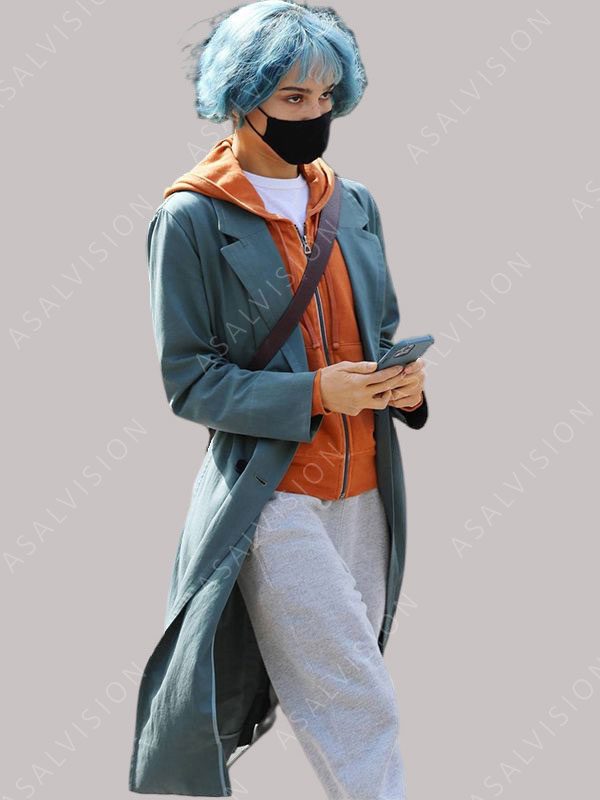 2Zoë Kravitz Kimi 2022 Angela Childs Trench Coat
