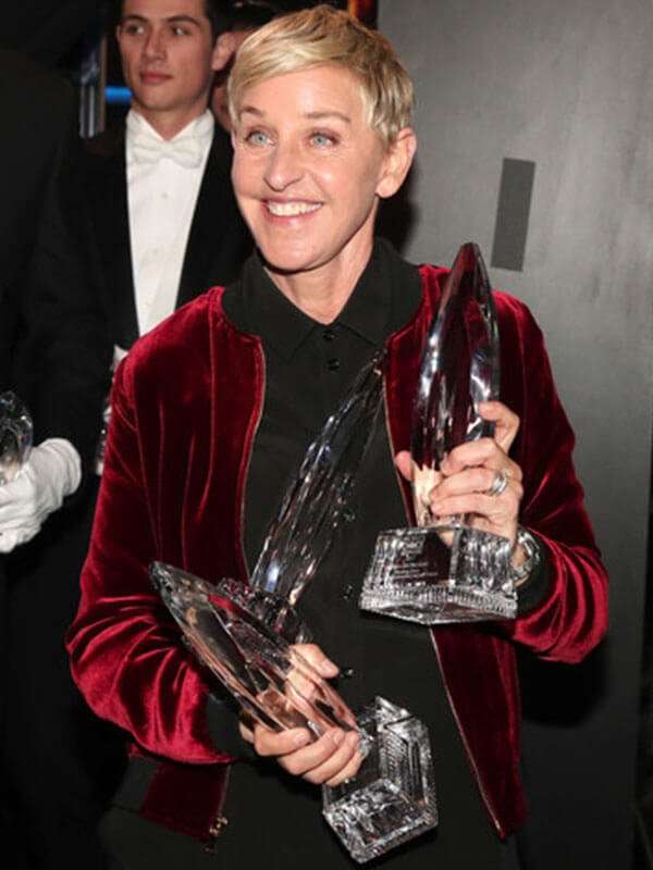 43rd People’s Choice Awards Ellen DeGeneres Love Jacket