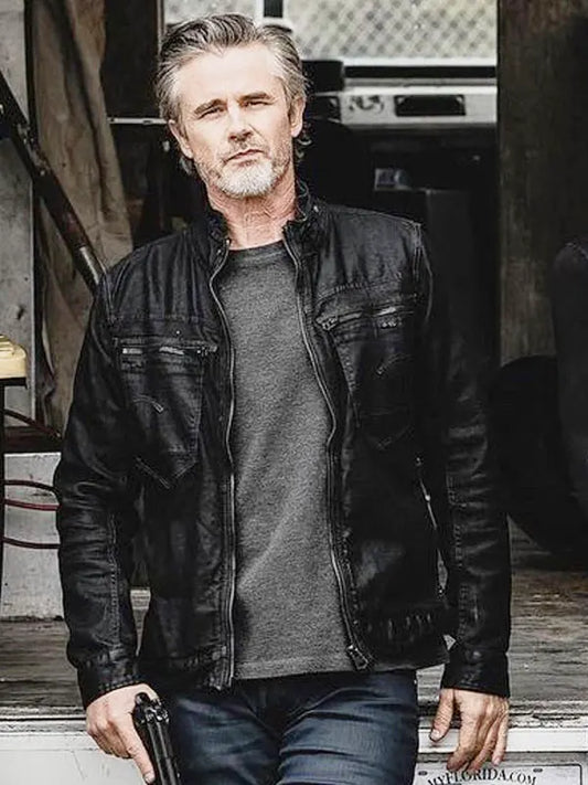 72 Hours 2024 Sebastian James Black Leather Jacket