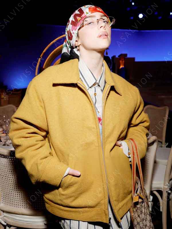 96th Annual Oscars Billie Eilish Wool Jacket