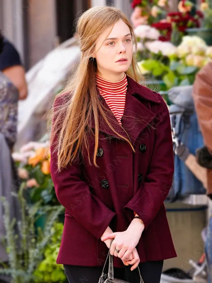 A Complete Unknown Sylvie Russo Maroon Peacoat