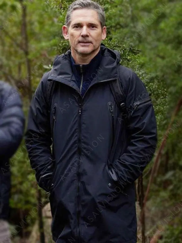 Aaron Falk Movie Force Of Nature The Dry 2 2024 Eric Bana Black Cotton Jacket