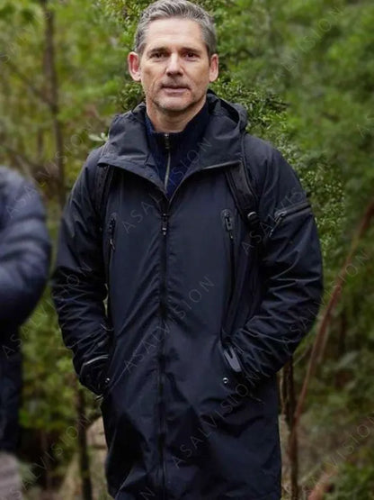 Aaron Falk Movie Force Of Nature The Dry 2 2024 Eric Bana Black Cotton Jacket