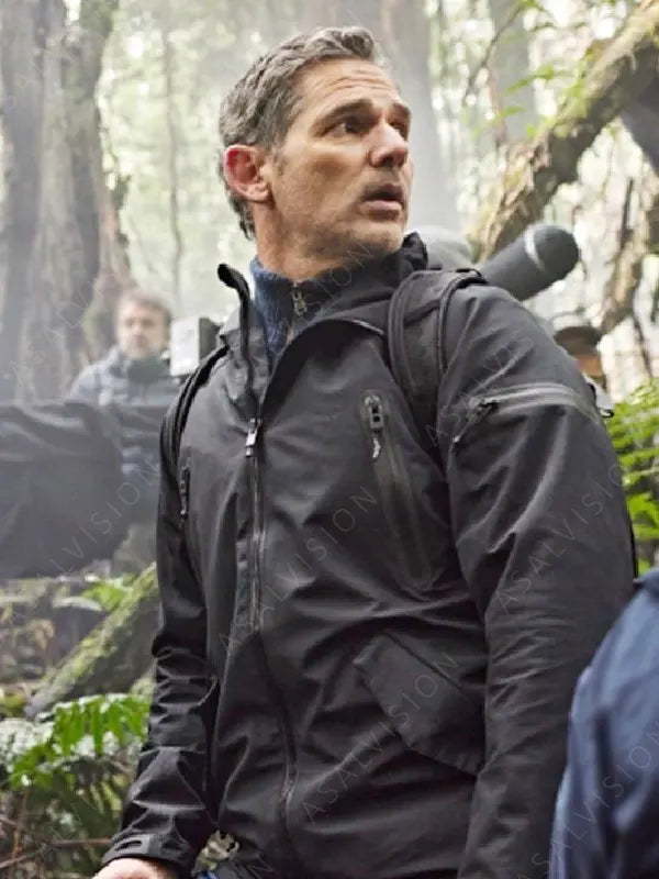 Aaron Falk Movie Force Of Nature The Dry 2 2024 Eric Bana Cotton Jacket