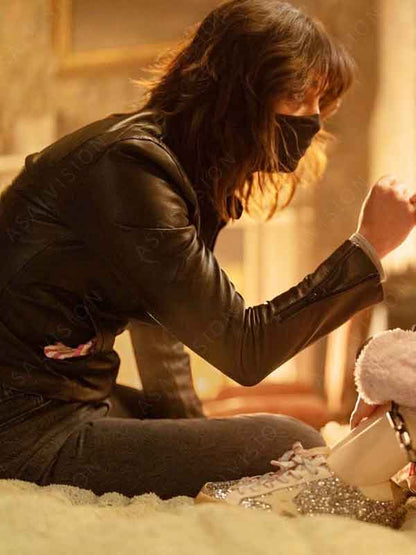 Abigail 2024 Joey Black Leather Jacket