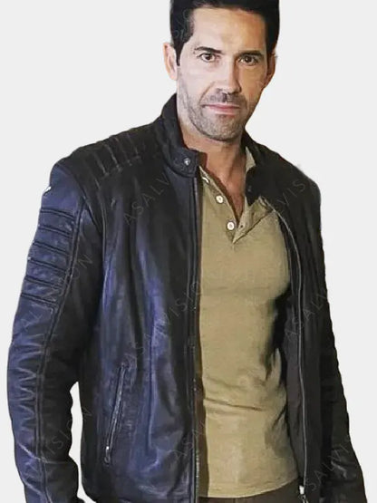 Accident Man Mike Fallon Black Leather Jacket