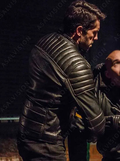 Accident Man Scott Adkins Leather Biker Jacket