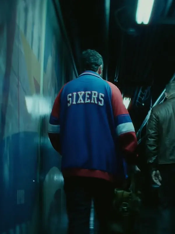 Adam Sandler Movie Hustle Stanley Beren 76ers Sixers Jacket