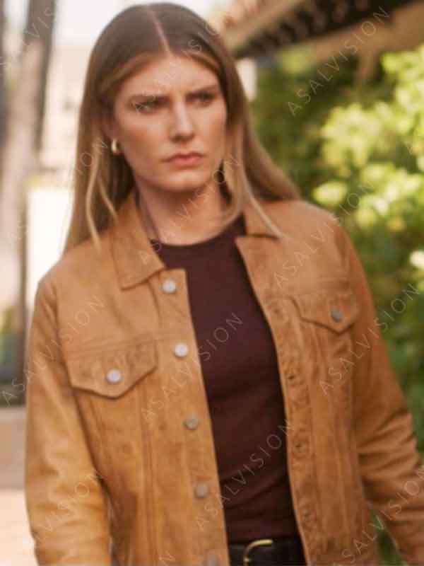 Addison Augustine TV Series Quantum Leap Caitlin Bassett Brown Leather Jacket