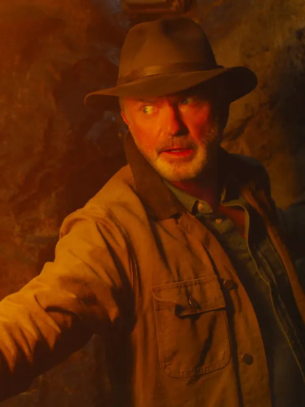 Alan Grant Jurassic World Dominion Sam Neill Brown Cotton Jacket