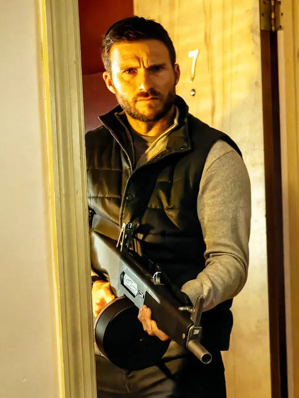 Alarum 2025 Scott Eastwood Black Vest