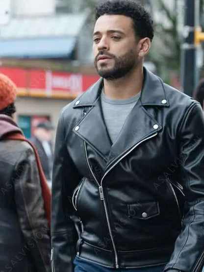 Alert Missing Persons Unit Mike Sherman Black Leather Jacket