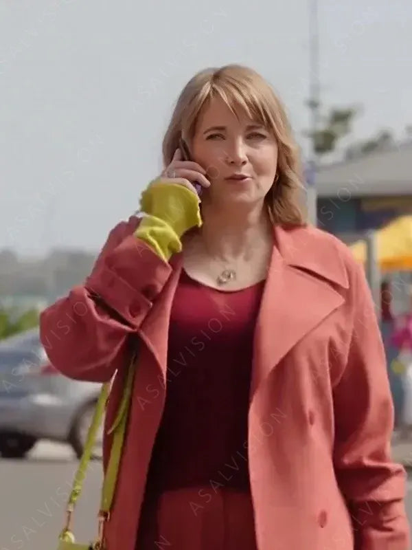 My Life is Murder Season 4 Lucy Lawless Pink Coat