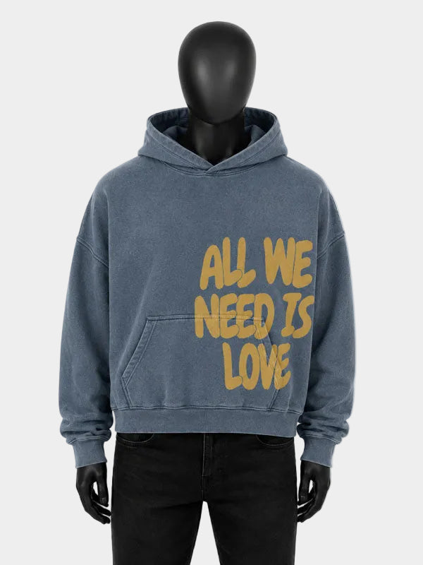 All We Need Is Love Oversized Hoodie