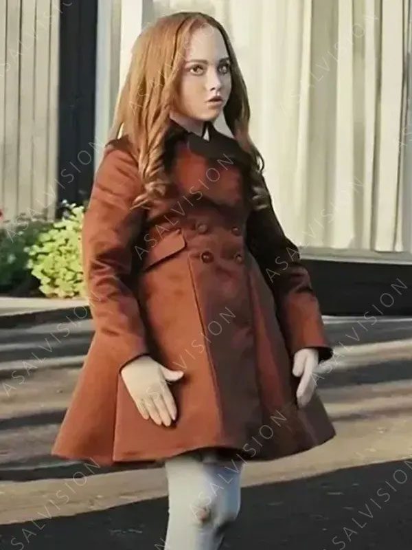 Amie Donald Movie M3GAN Jenna Davis Brown Coat