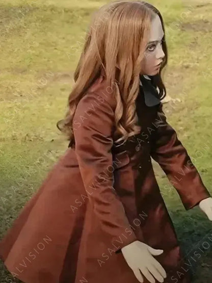Amie Donald Movie M3GAN Jenna Davis Brown Coat