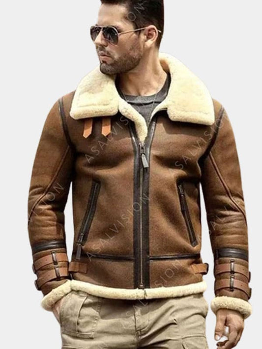 Amiri Shearling Leather Jacket