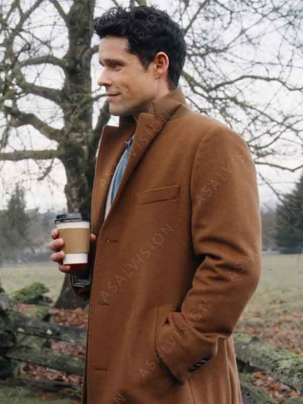 An Easter Bloom Benjamin Hollingsworth Brown Wool Trench Coat